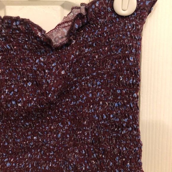 Brandy Melville Purple Smocked Tube Top - Picture 3 of 4